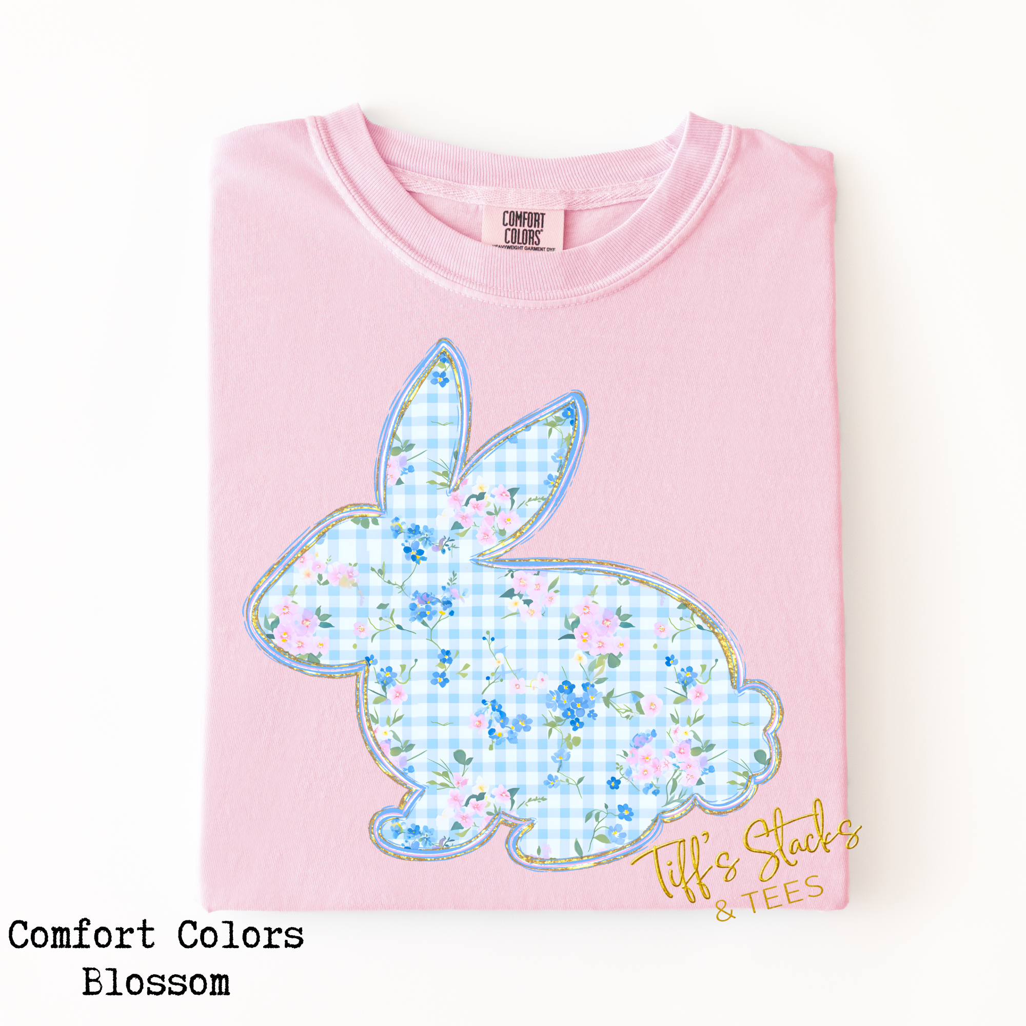 Checkered Floral Bunny Youth