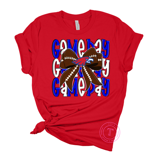 War Eagles Game Day Football Coquette Bow Youth