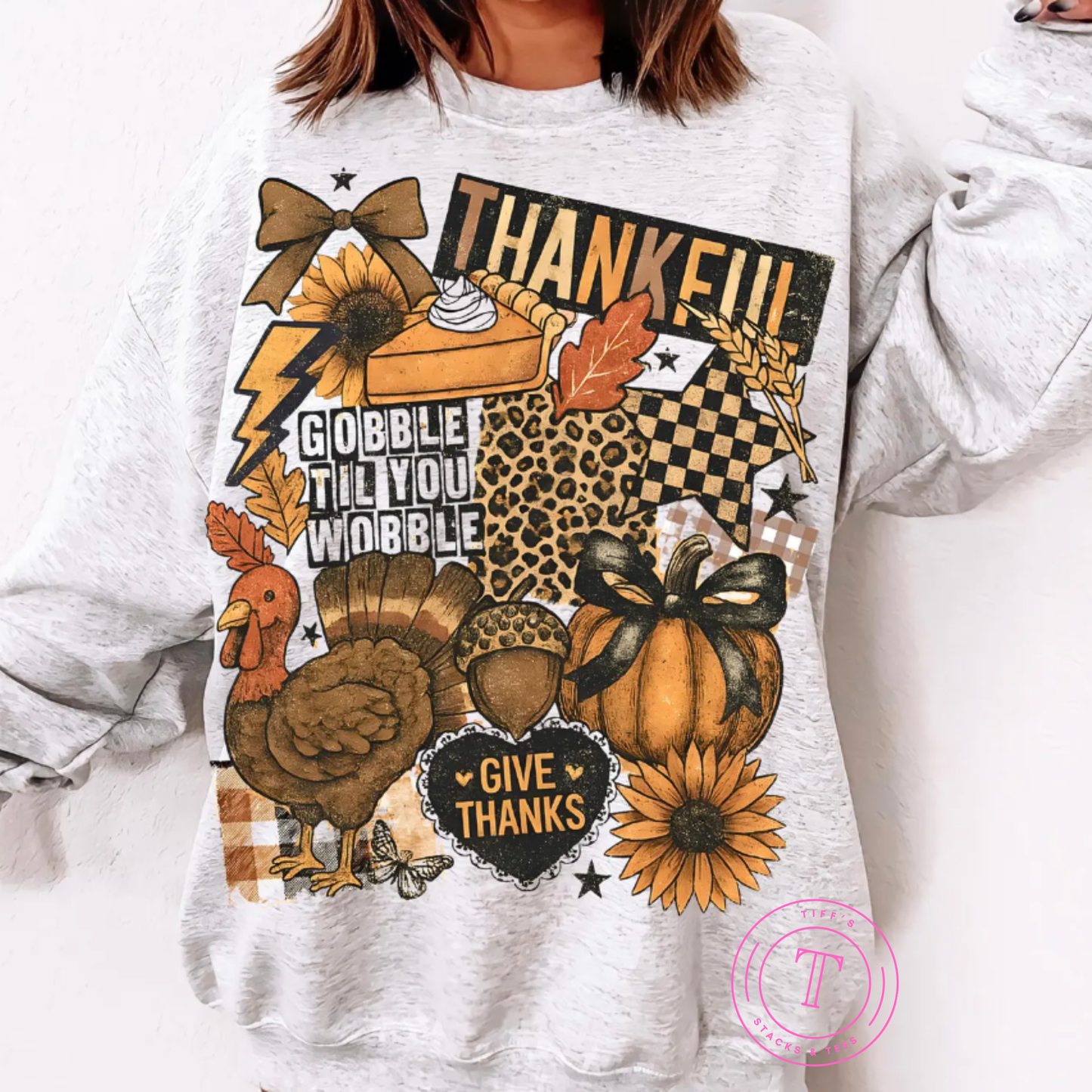 Thankful Coquette Collage w/ Turkey