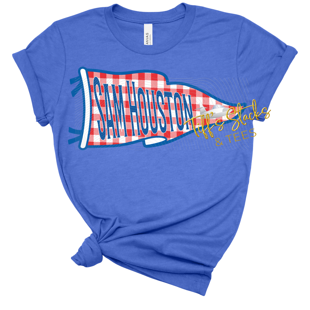 Sam Houston Jets Gingham Pennant