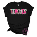 Teacher Pink Checkered Poppy