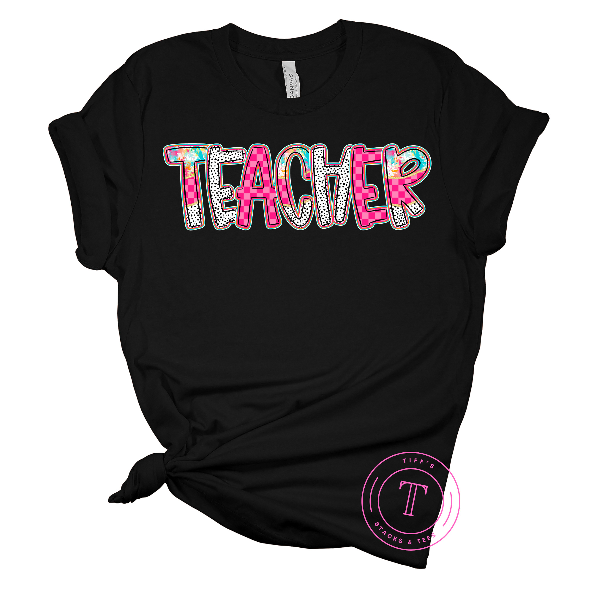 Teacher Pink Checkered Poppy