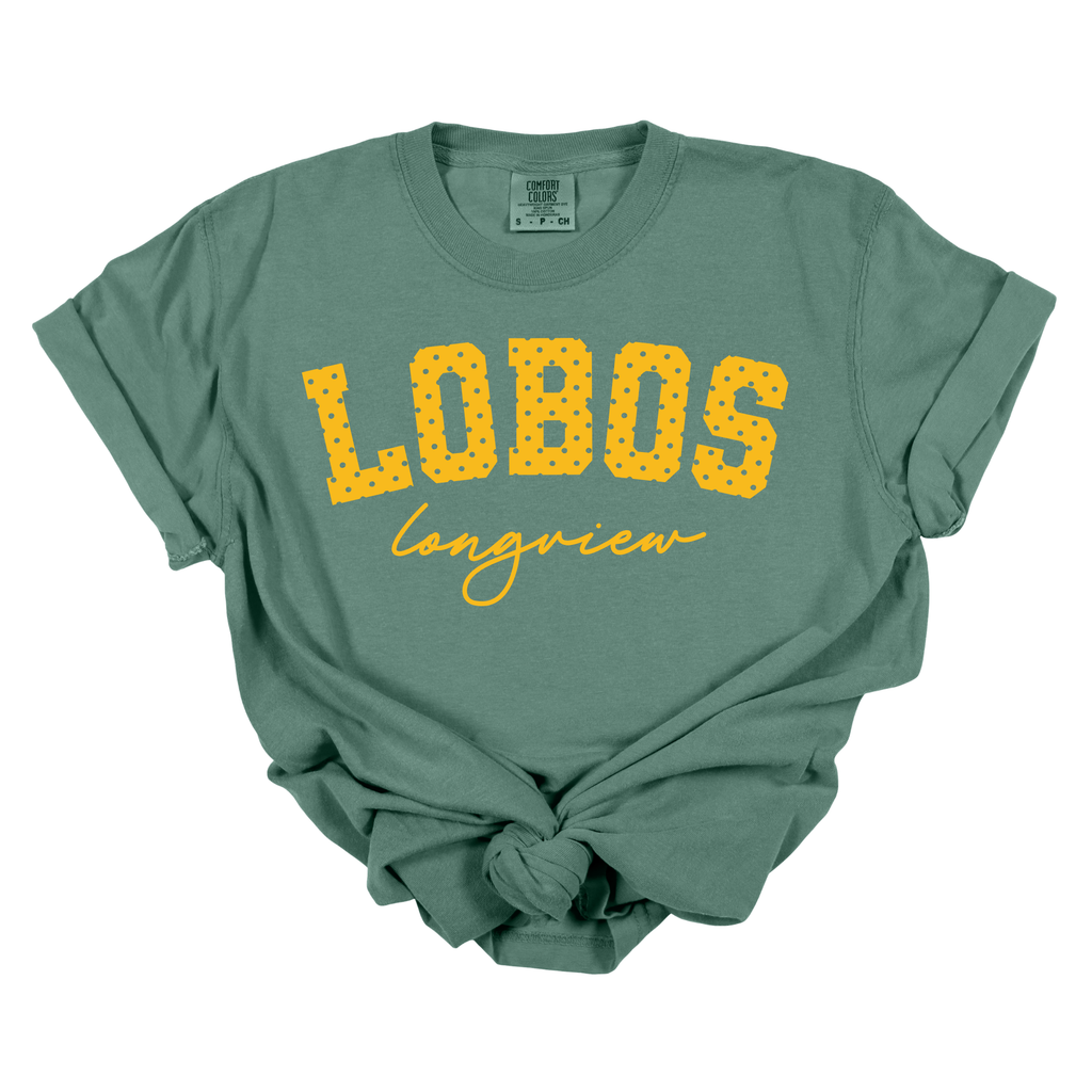 Longview Lobos Polka Dot Varsity