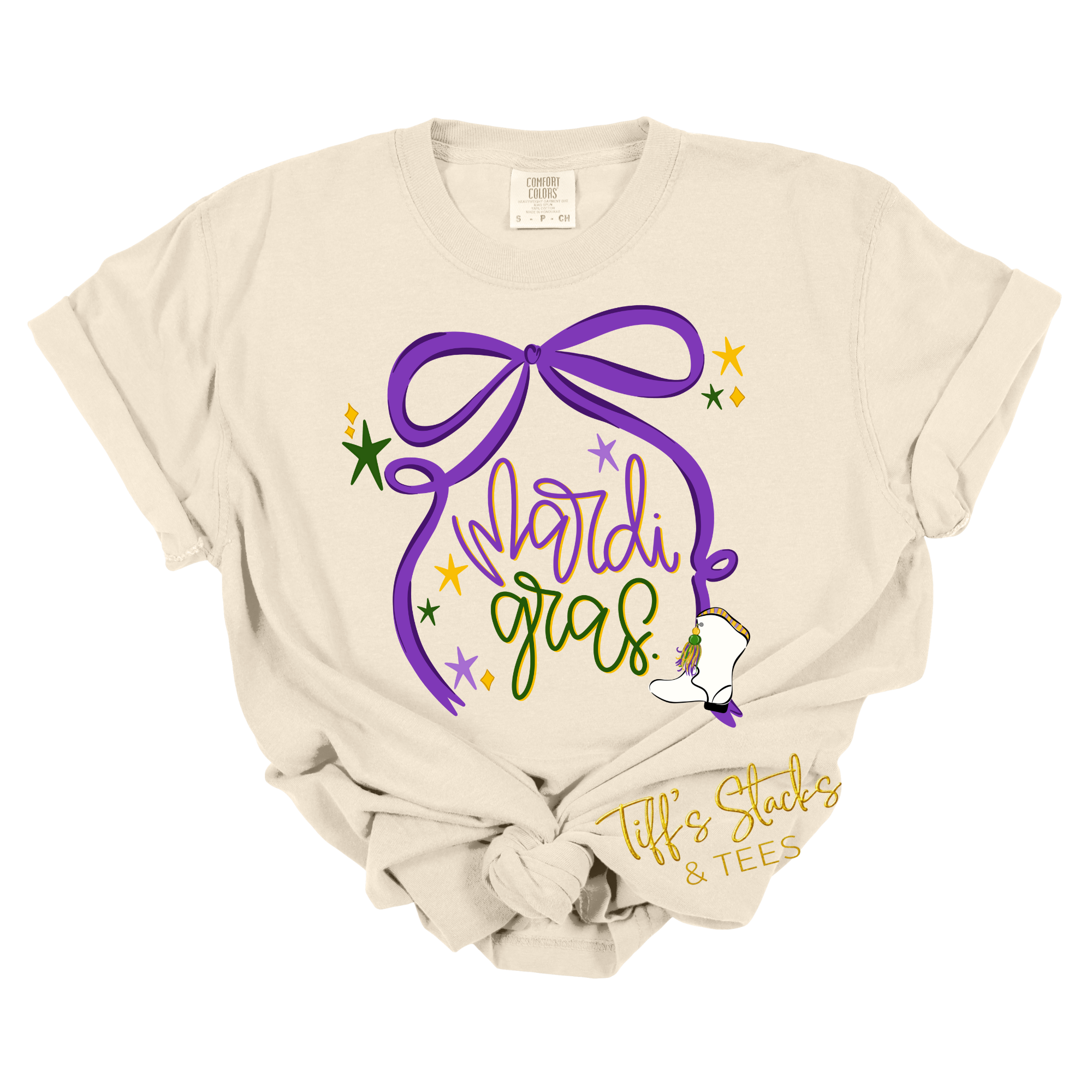 Mardi Gras w/ Coquette Bow