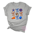 Cheer Coquette - Royal Blue & Orange
