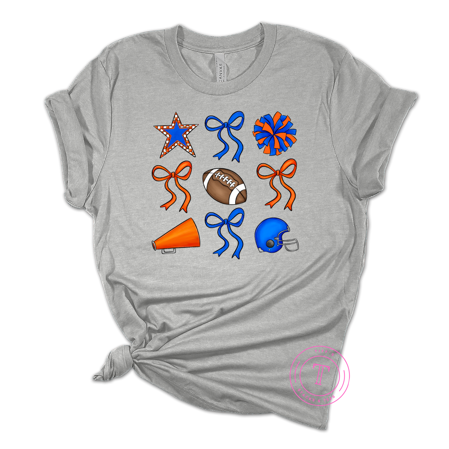 Cheer Coquette - Royal Blue & Orange