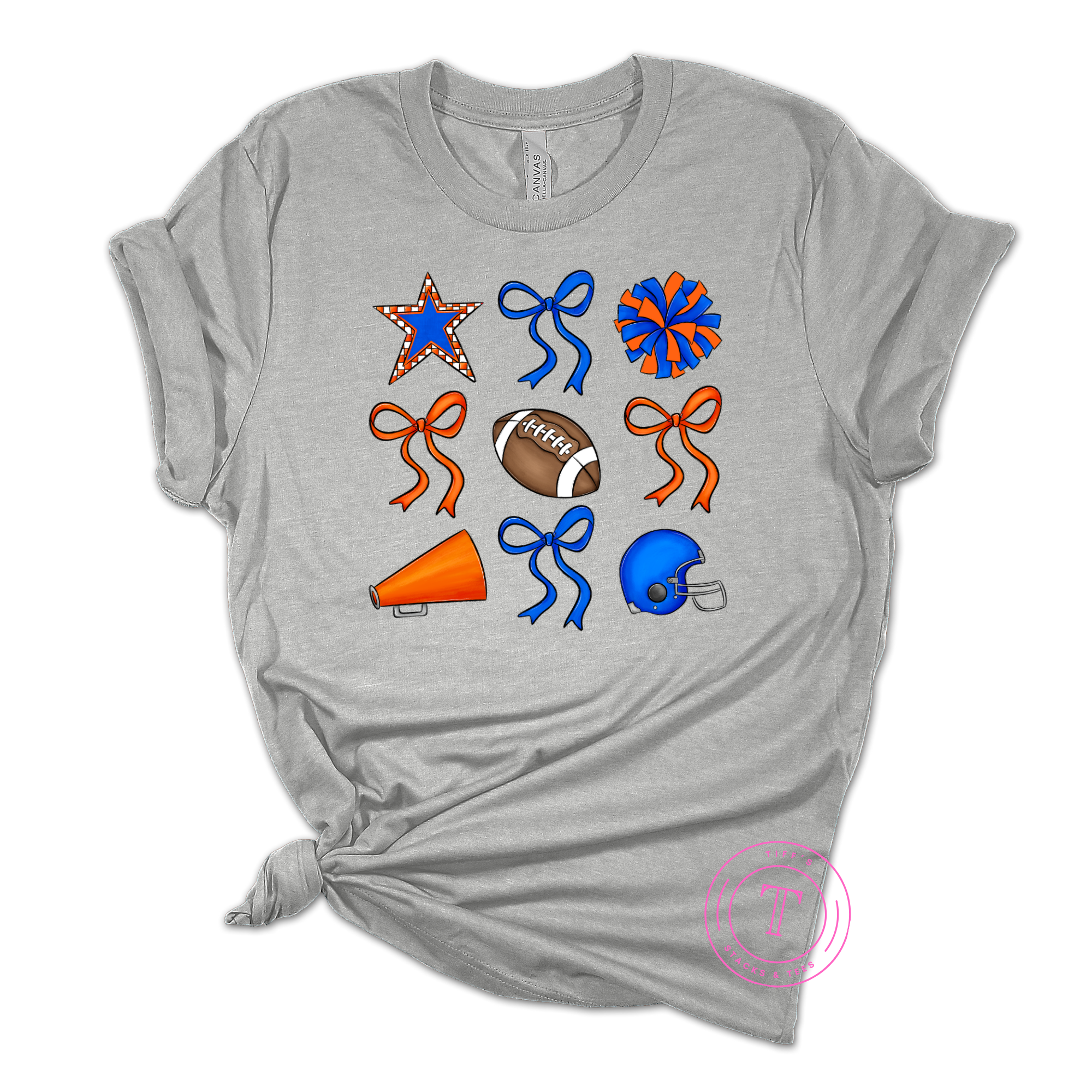 Cheer Coquette - Royal Blue & Orange