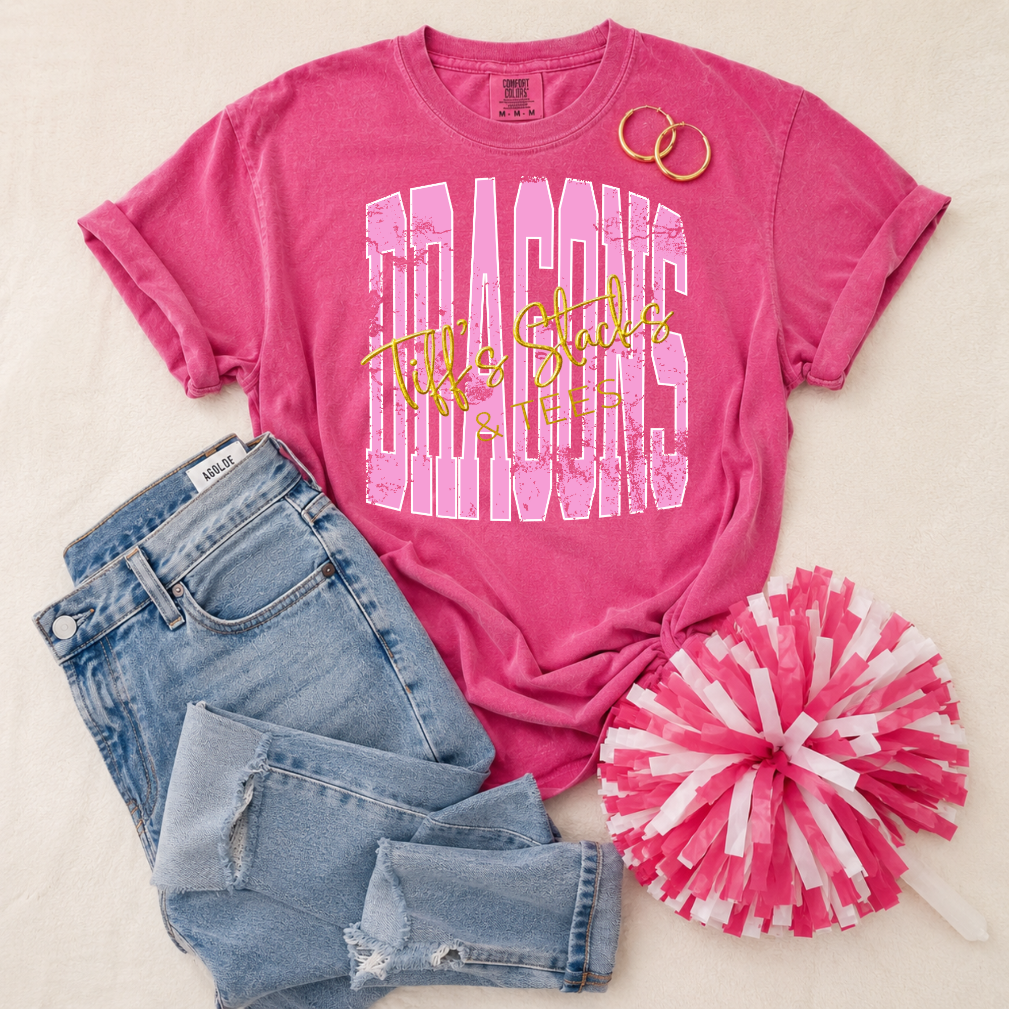 Dragons Pink Stretched Font