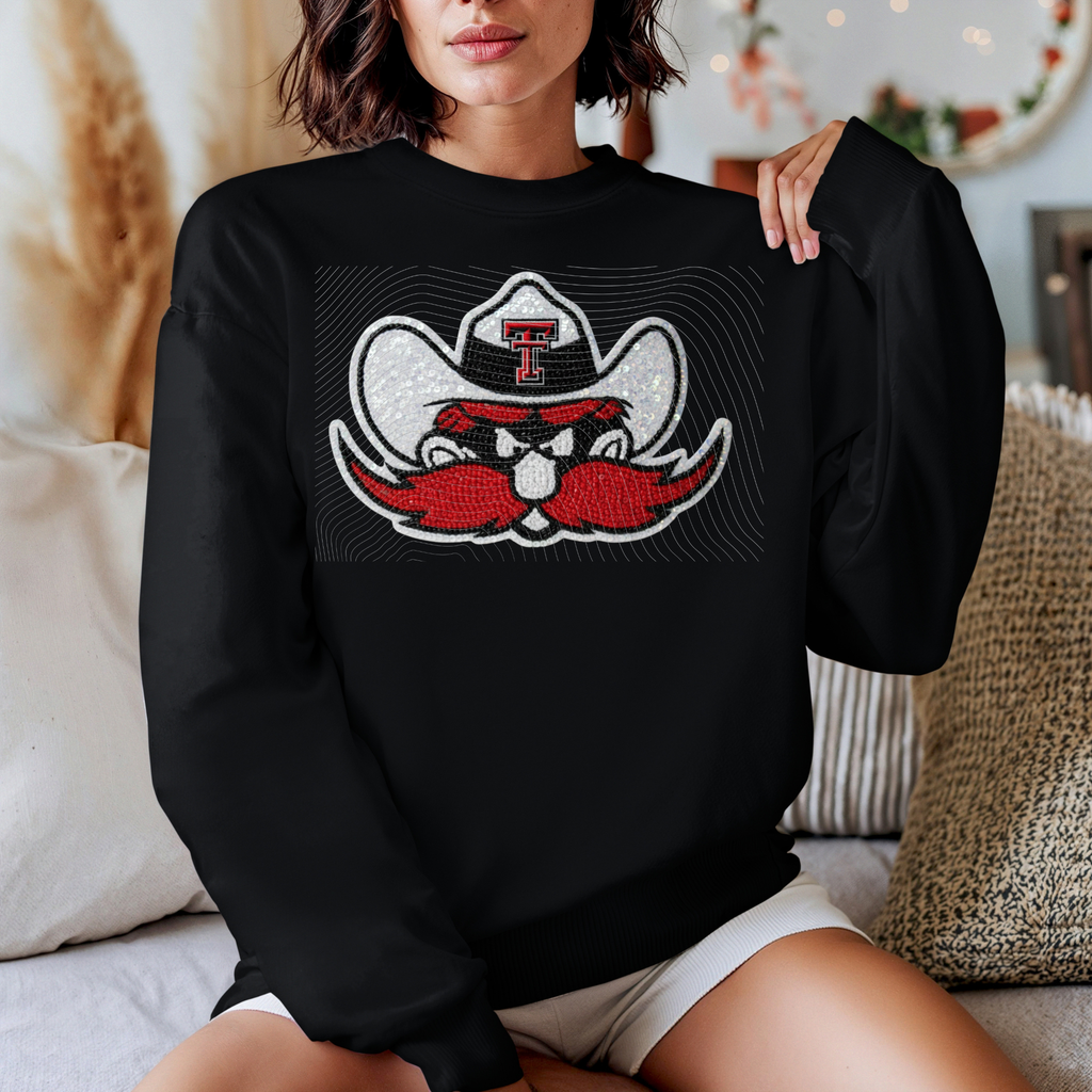 Texas Tech Red Raider Faux Sequins
