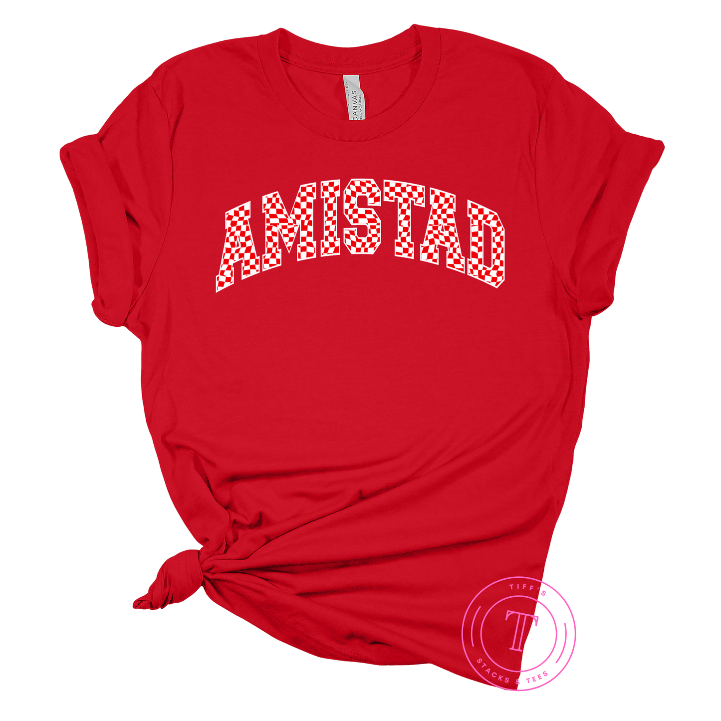 Amistad Checkered Red & White Youth