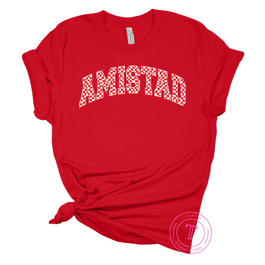 Amistad Checkered Red & White Youth