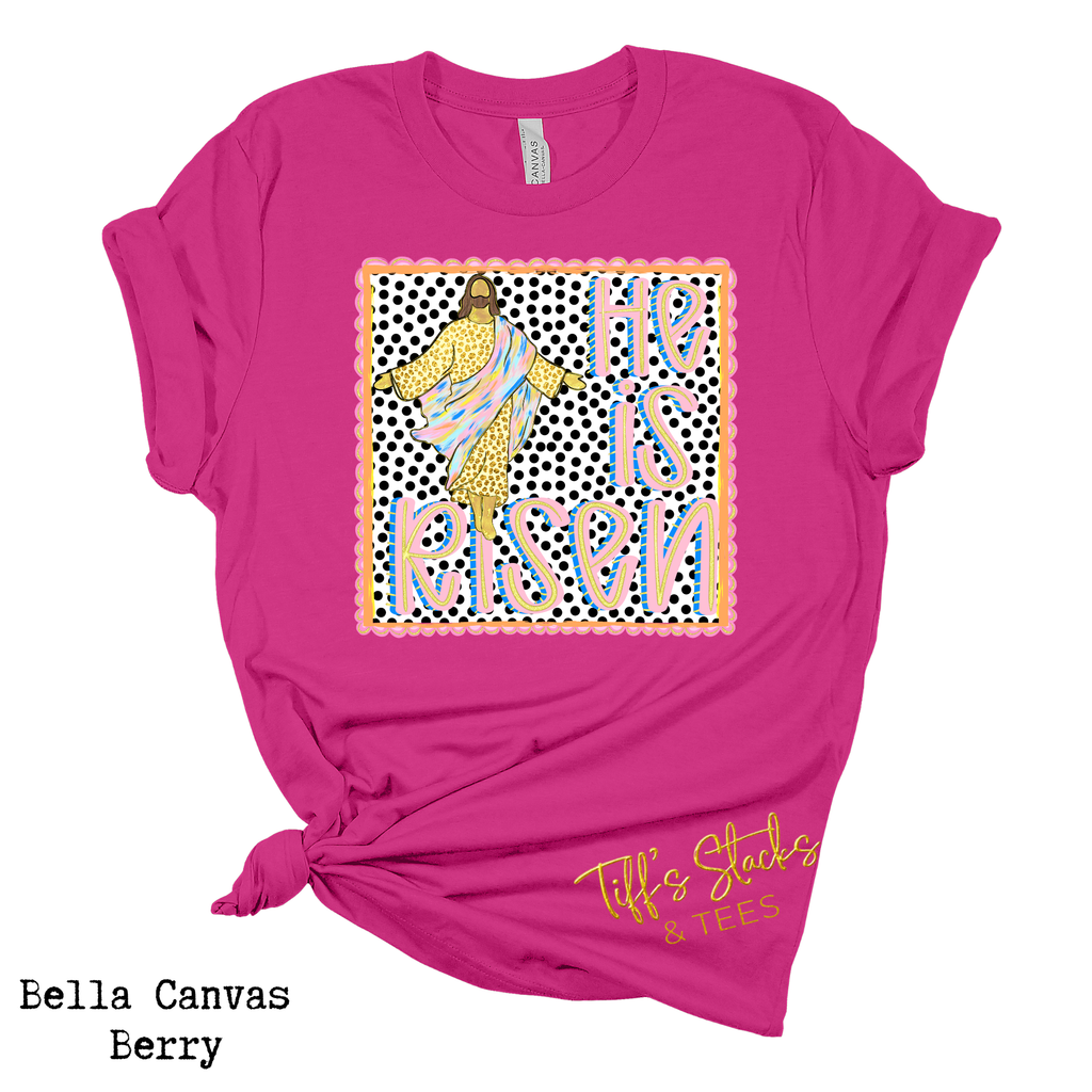 He is Risen Preppy Polka Dot