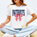 Patriots Checkered Coquette Bow