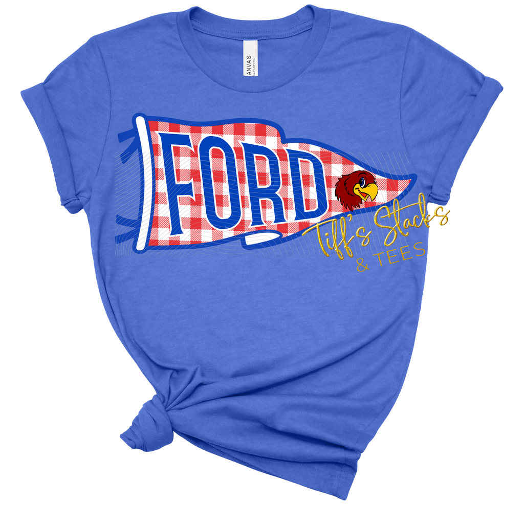 Ford Falcons Gingham Pennant
