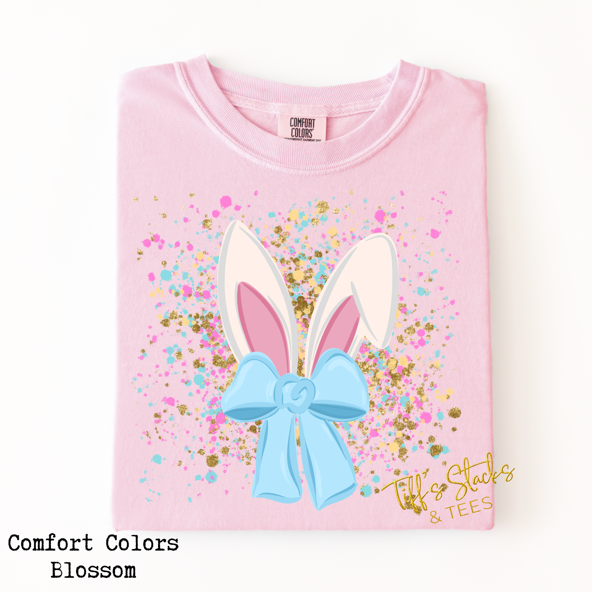 Bunny Ears Preppy Coquette Bow Splatter
