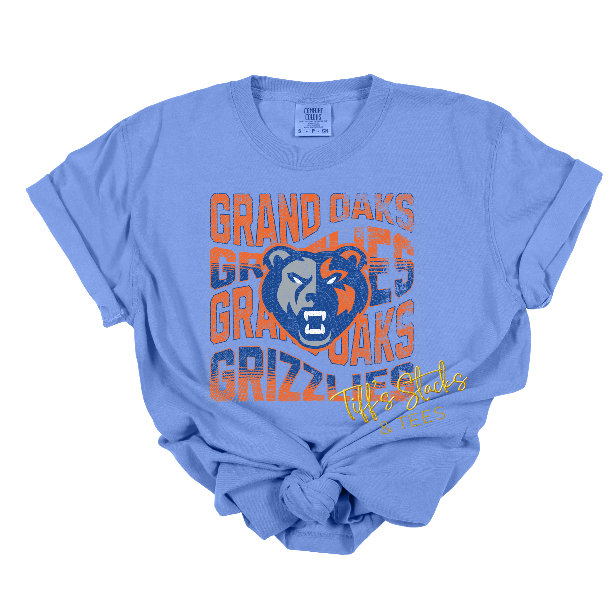 Grand Oaks Grizzlies Distressed Wavy Youth