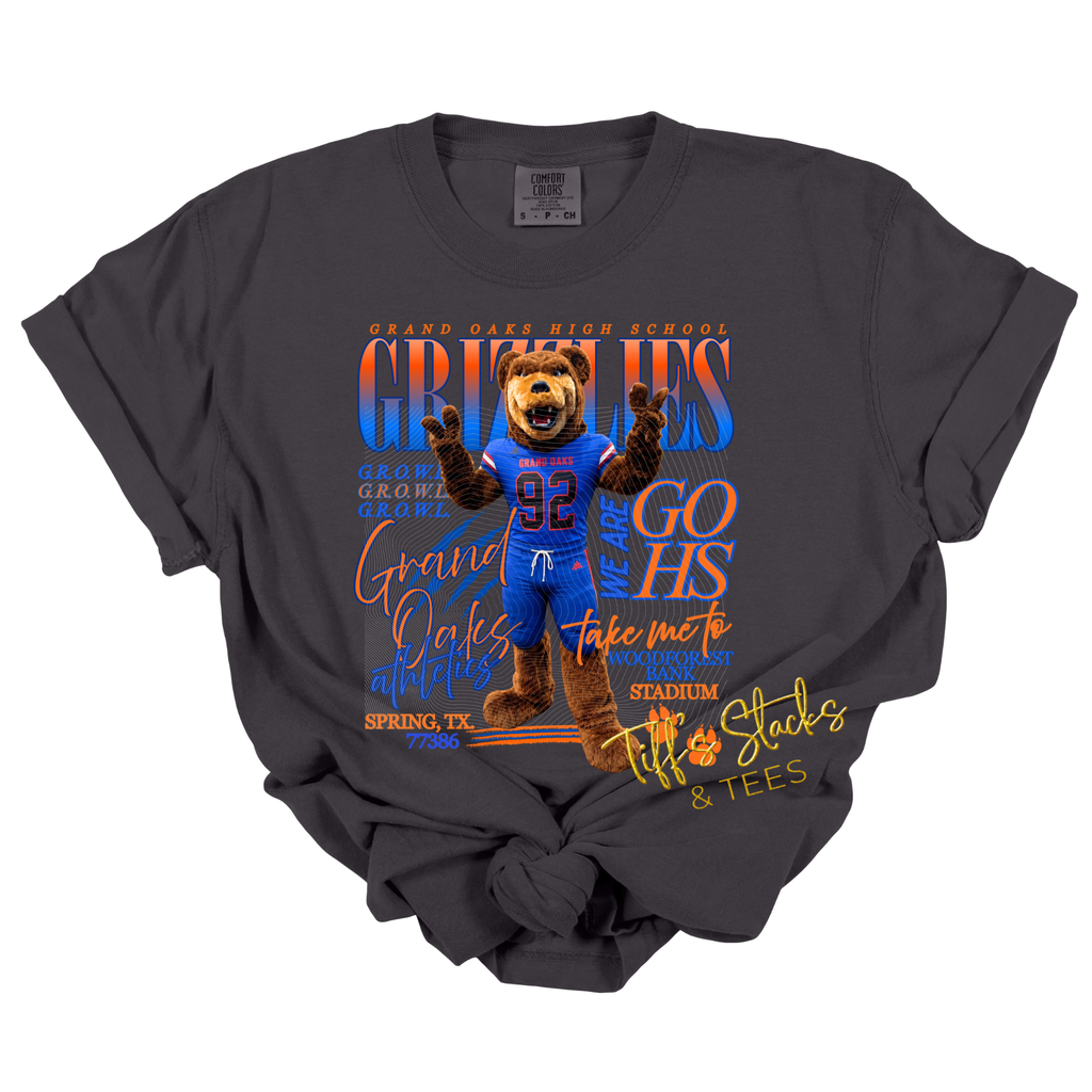 Grand Oaks Grizzlies Football Mascot