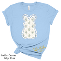 Blue Floral Lace Bunny