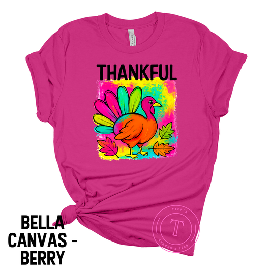 Thankful Neon Turkey Youth