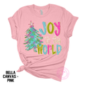 Joy to the World Pastel Christmas Tree w/ Coquette Bows