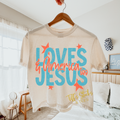 Loves Jesus & America Too Distressed w/ Stars