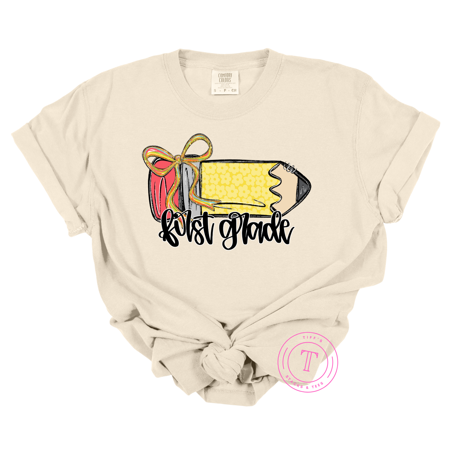 Grade Level Pencil w/ Coquette Bow Youth