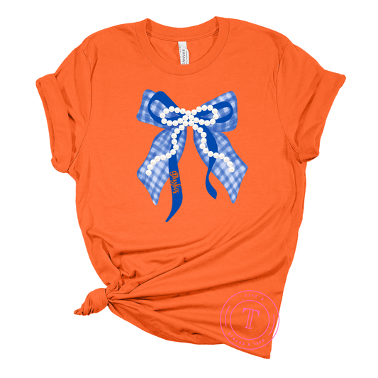 Grizzlies Preppy Coquette Bow w/ Pearls Youth