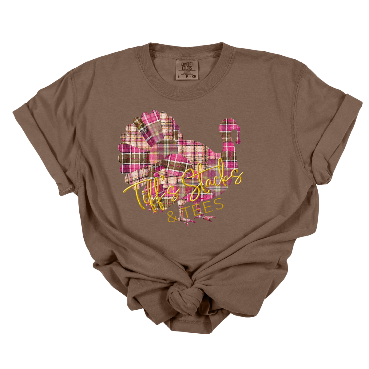 Turkey Pink/Brown Plaid
