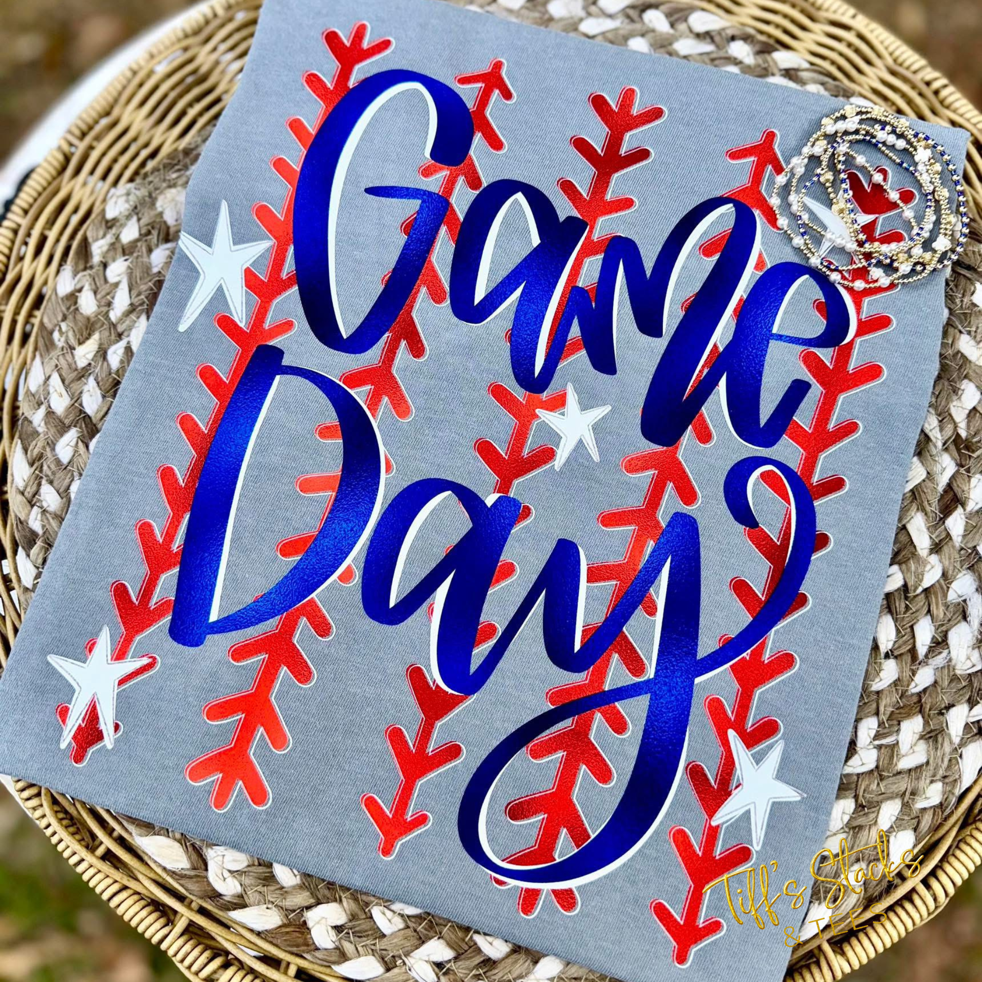 Baseball Metallic Game Day