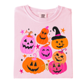 Pink/Orange Jack-O-Lanterns