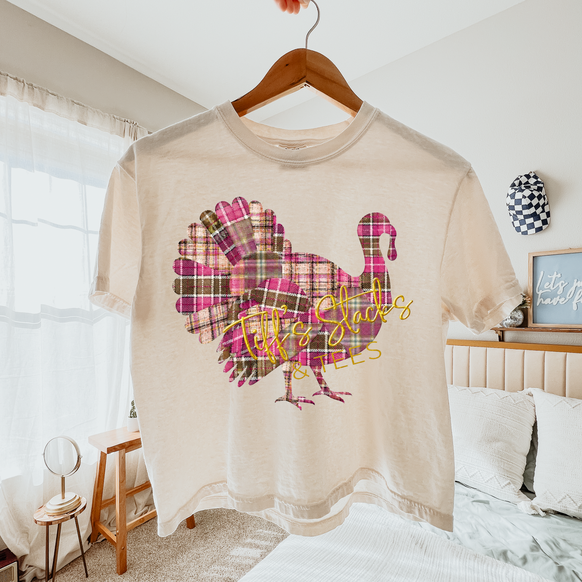 Turkey Pink/Brown Plaid