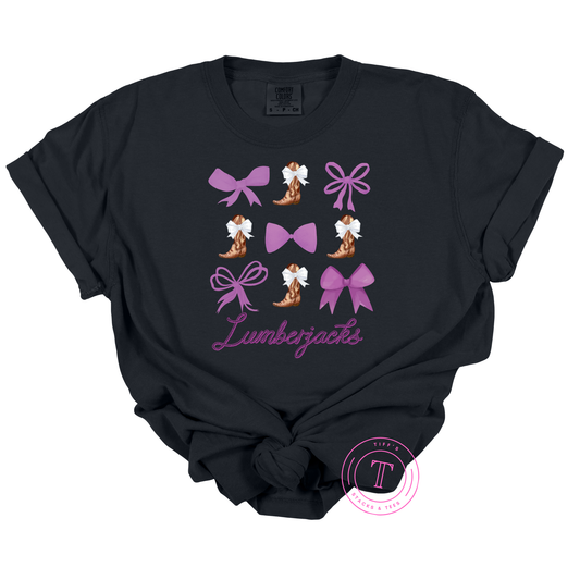Lumberjacks Purple Coquette 3x3