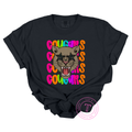 Cougars Preppy Neon Mascot Youth