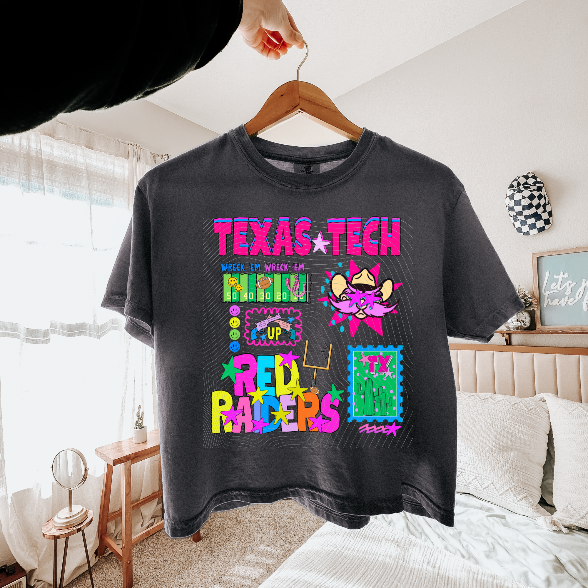 Texas Tech Red Raiders Neon Collage