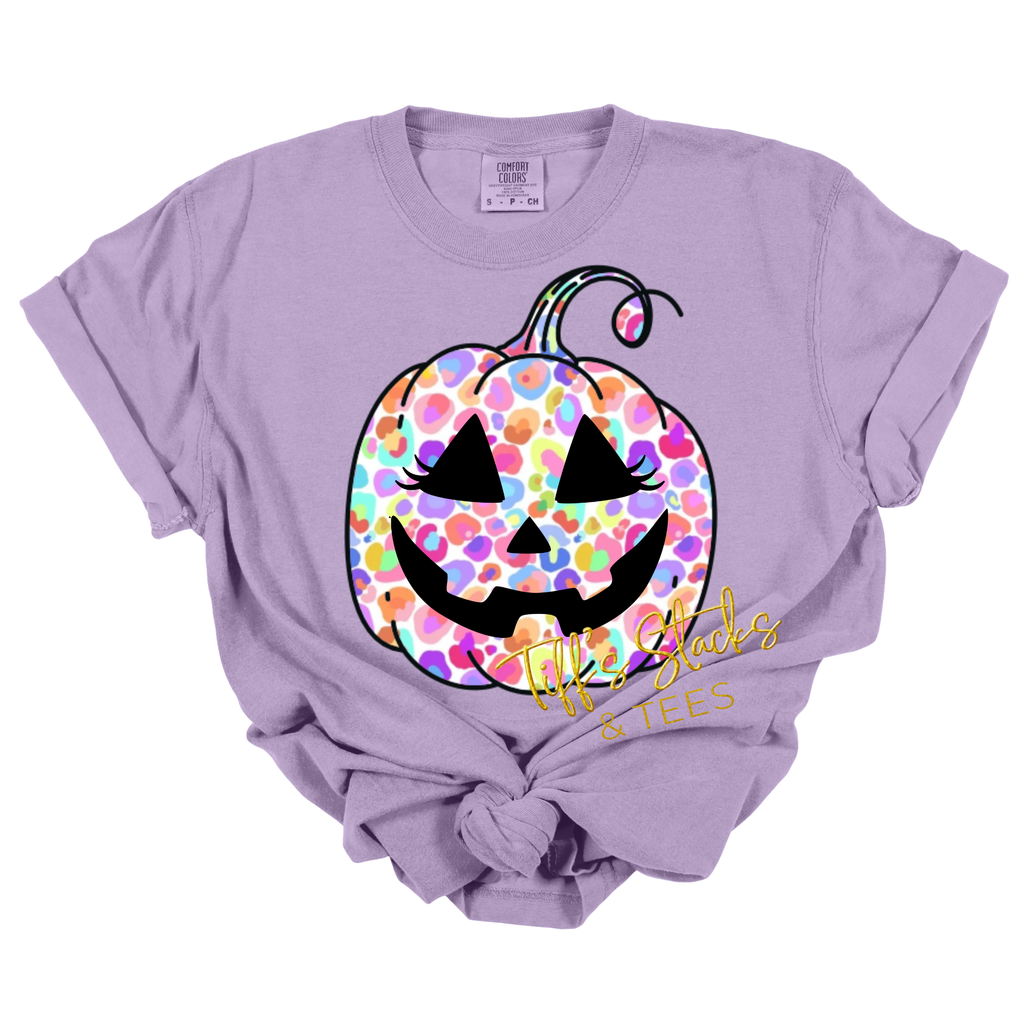 NEW! Bright Colored Leopard Pumpkin Youth
