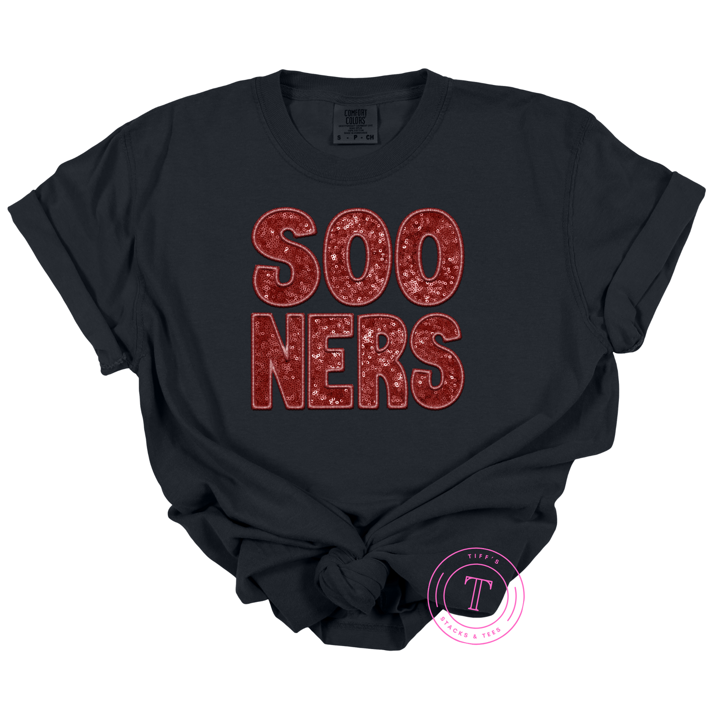 Sooners Faux Glitter