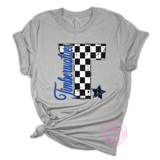 Timberwolves Checkered T