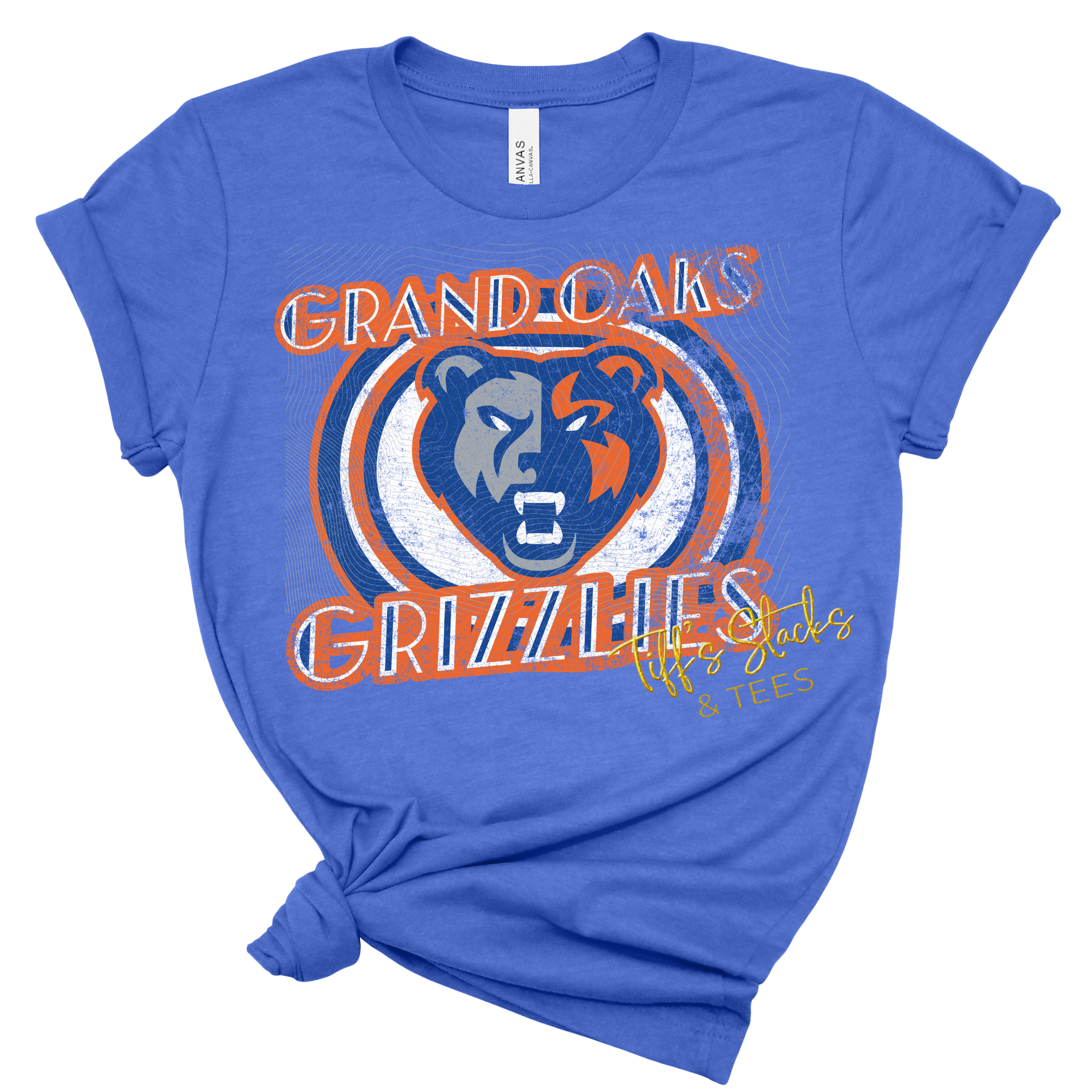 Grand Oaks Grizzlies Distressed Circles