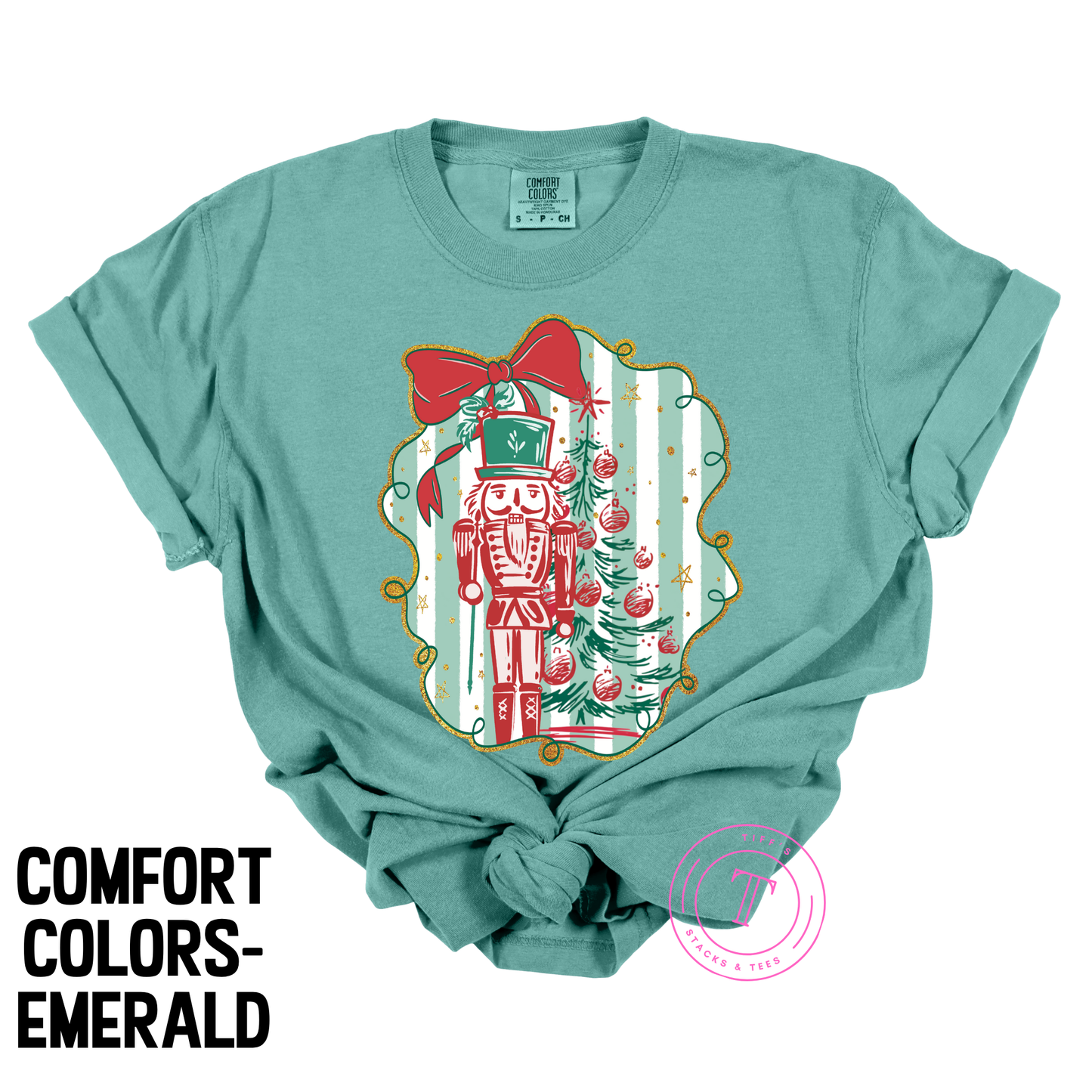 Preppy Nutcracker Striped w/ Coquette Bow