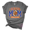 Senior Football Mom Class of 2026 (Orange & Royal Blue)