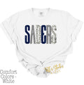 Saders Distressed Metallic Dal Dot