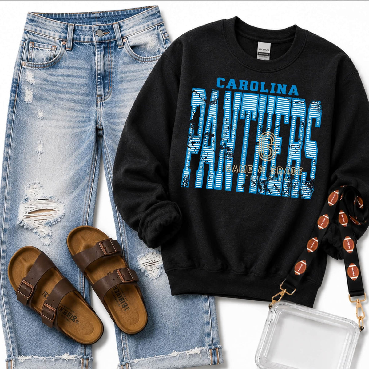 Panthers Striped Vintage