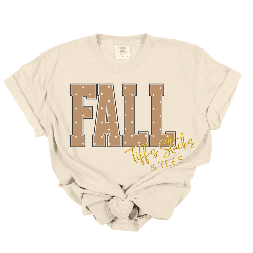 NEW! Fall Brown Polka Dot