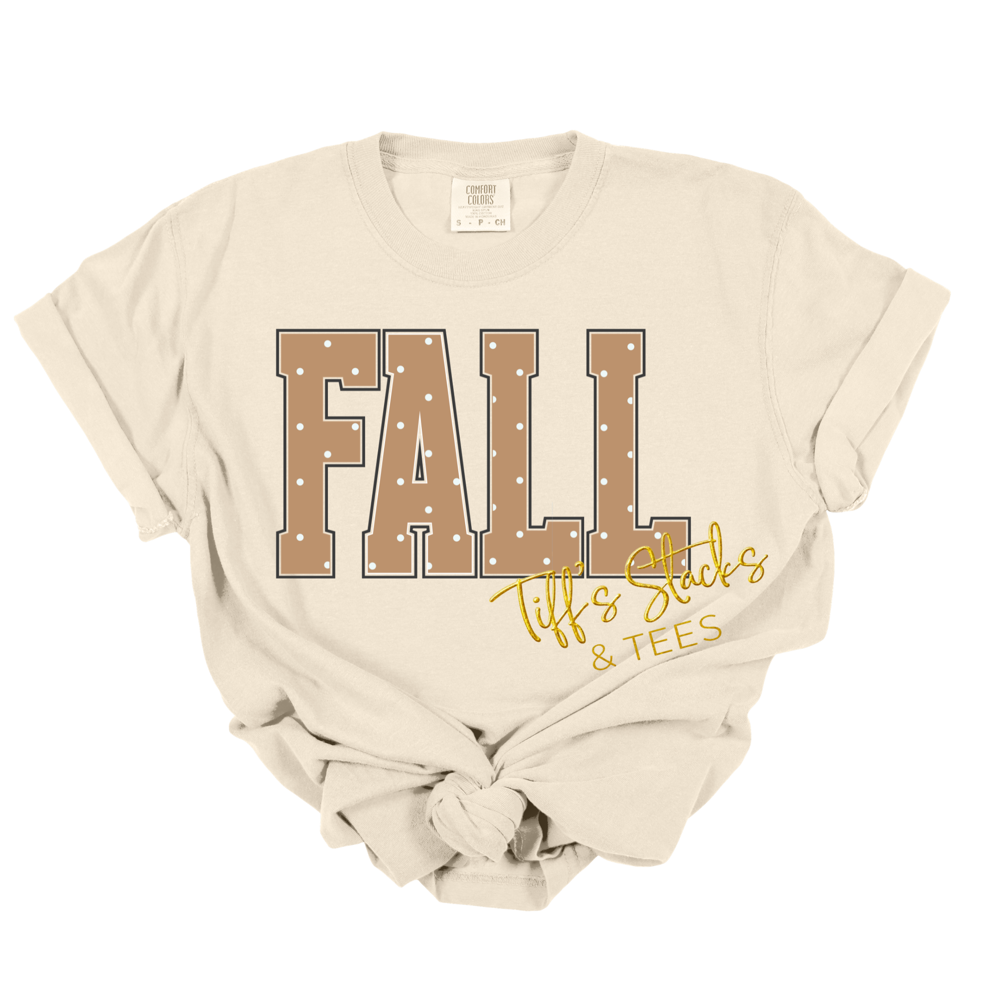 NEW! Fall Brown Polka Dot