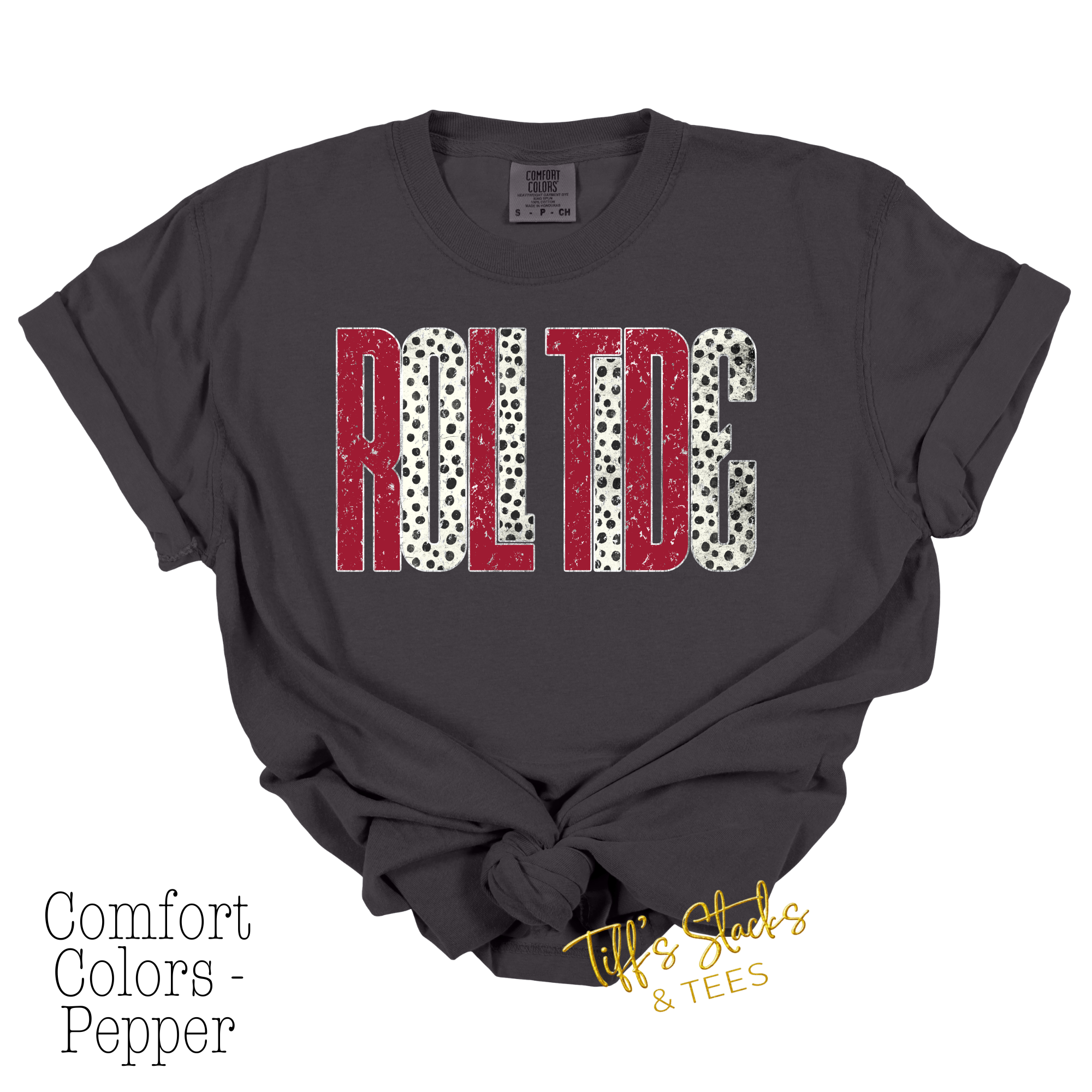 Roll Tide Distressed Metallic Dal Dot