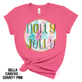 Holly & Jolly Preppy Christmas Trees in Circle