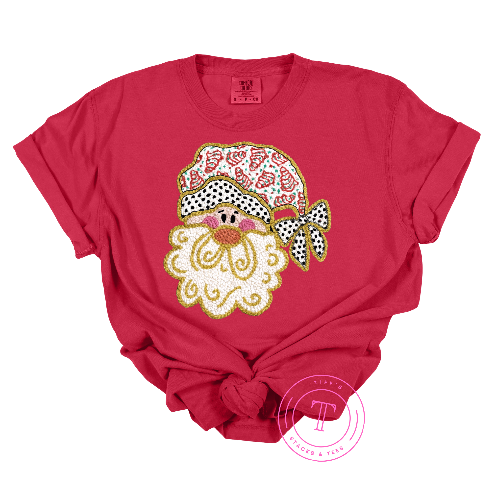 Santa w/ Snack Cakes Faux Yarn Youth