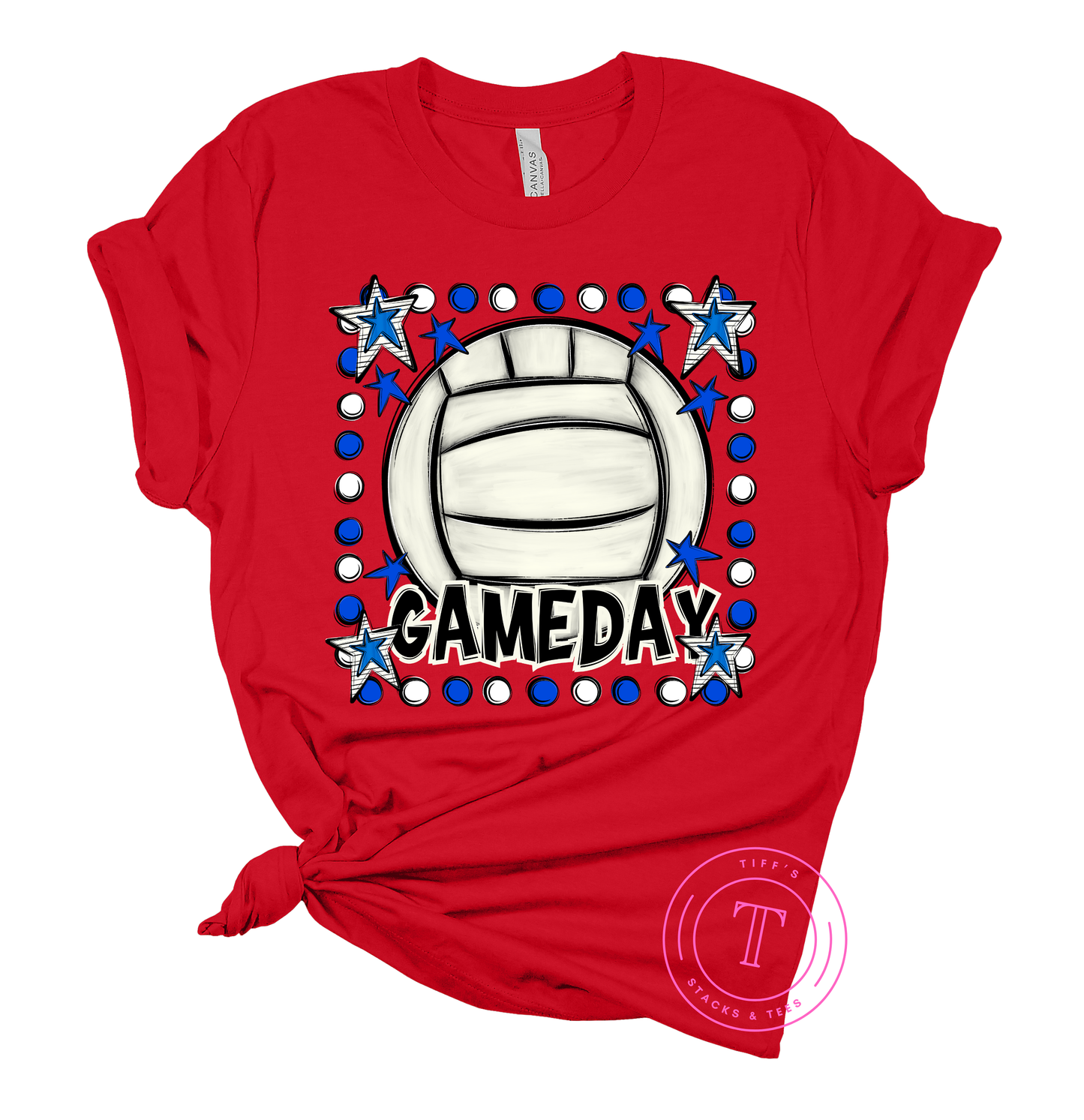Volleyball Gameday Dots & Stars Youth