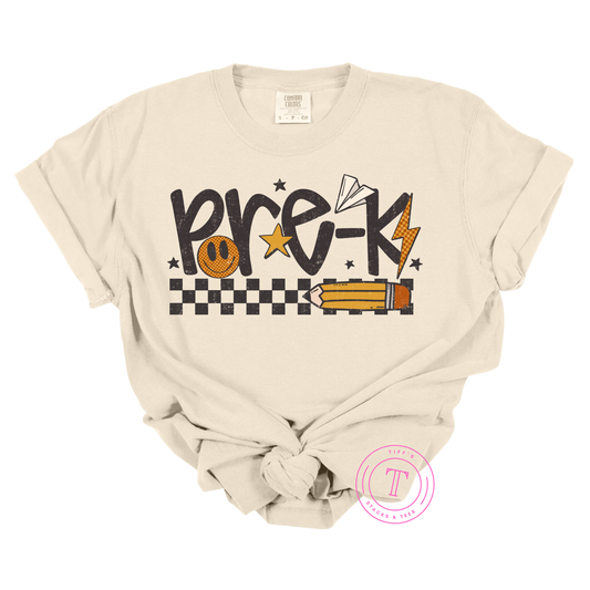 Grade Levels Pencil w/ Checkers