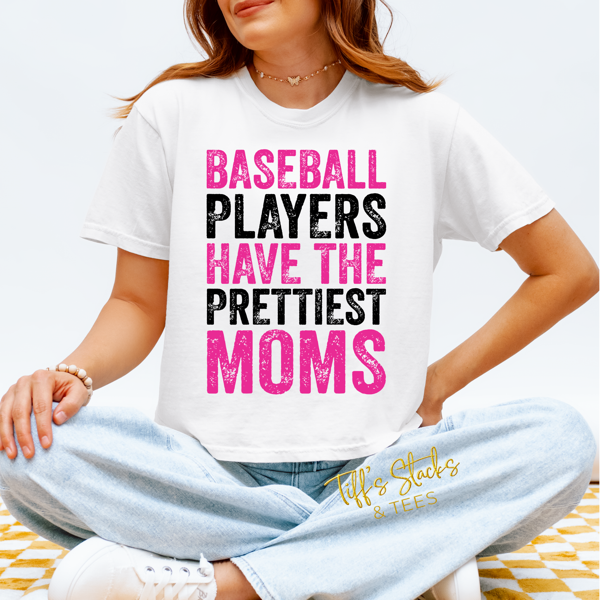 Baseball Players Have the Prettiest Moms (Black/Pink)